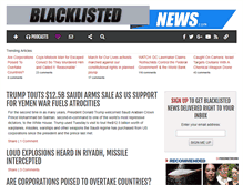 Tablet Screenshot of blacklistednews.com
